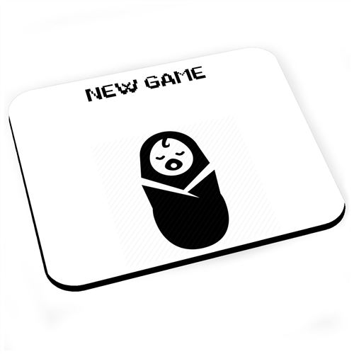 Tapis de souris New game bebe jeux video gaming humour drole