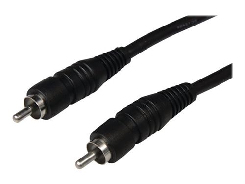Nedis - Câble audio numérique (coaxial) - RCA mâle pour RCA mâle - 2 m - noir - rond