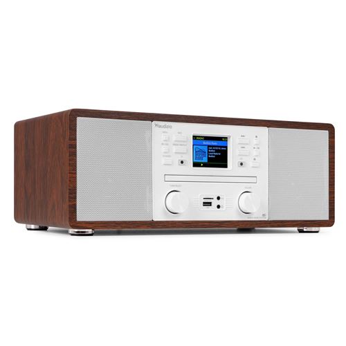 Audizio Avola - Radio Internet Wi-Fi Bt Sans Fil Dab+/Fm + Lecteur Cd/Mp3 | Finition Blanche