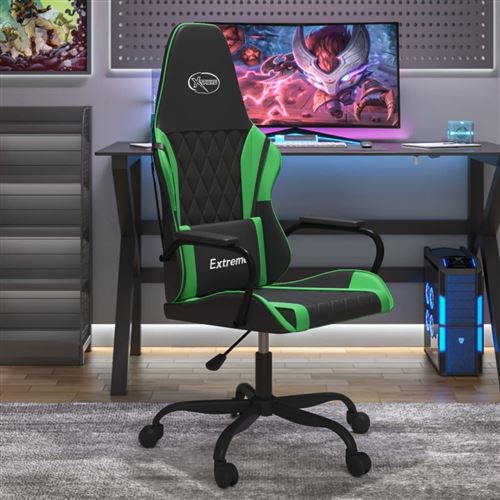 Vidaxl Noir/Vert Chaise De Jeu Et Similicuir - Image 3