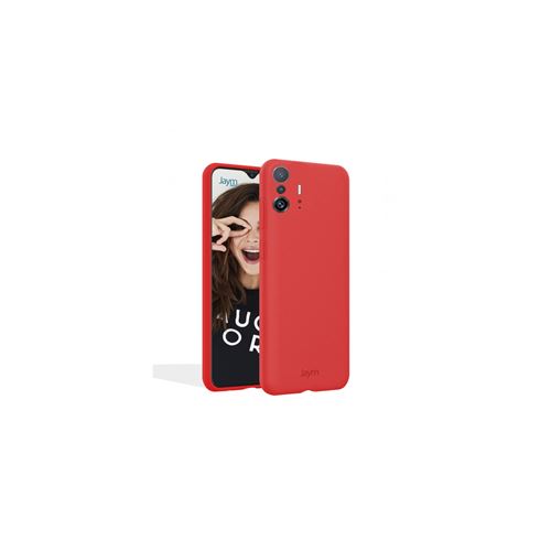 JAYM - Coque Silicone Premium Rouge pour Xiaomi 12 -100% Silicone et Microfibre - Renforcée et Ultra Doux