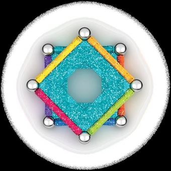 Jeu de construction Geomag Ecofriendly 22 Pcs Glitter Gardenkraft