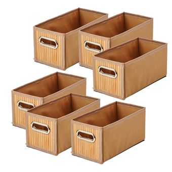 Cube De Rangement Osier HNZIGE Lot De 4 Paniers De Rangement Pliables En Tissu Pour étagères, Paniers De Rangement De Placard En Lin Pour Livres, Vêtements, Cadeaux Avec Kallax Rangement