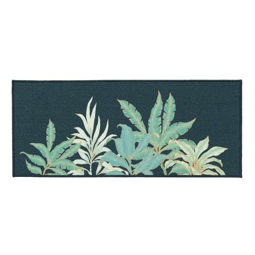 Non Communiqué Vert Tapis Déco Imprimé "Vayana" 50X120cm