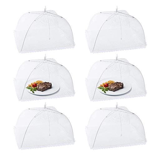 Comparer les prix de Cloche Alimentaire 6pcs Homealexa Pliable Anti-mouche Couvercle de Nourriture en Maille Pliant Tente Parapluie