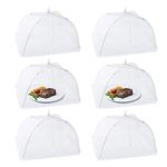 Cloche Alimentaire 6pcs Homealexa Pliable Anti-mouche Couvercle de Nourriture en Maille Pliant Tente Parapluie