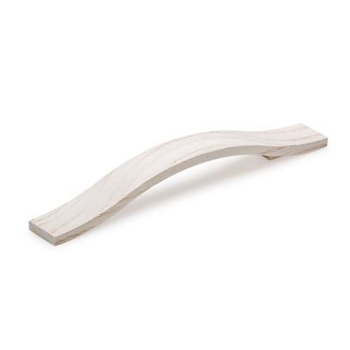 Poignée meuble bois courbée CALIN blanc