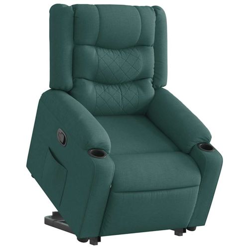 Non Communiqué Vert Fauteuil Inclinable Foncé Tissu
