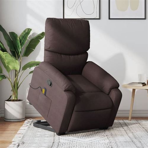 Non Communiqué Marron Vidaxl Fauteuil De Massage, Relaxation Tissu Foncé