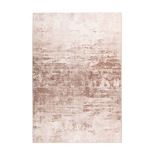 Tapis Tissé Rétro à Poils Plats "Saphira" Beige 80 x 150 cm