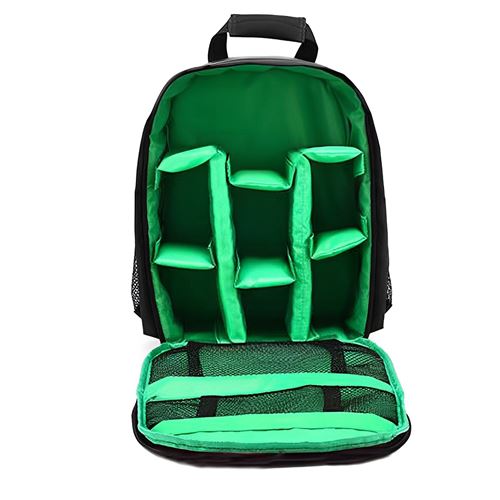 LINFE SLR sac appareil photo numérique épaules photographie en plein air sac étanche porter des sacs à dos - Vert
