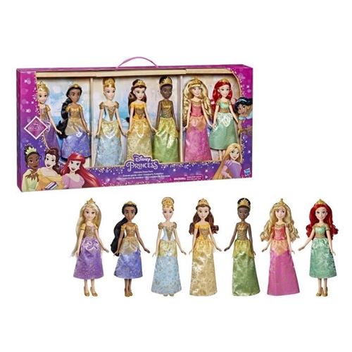 Disney Princesses - Collection Dorée - Pack De 7 Poupées Mannequin