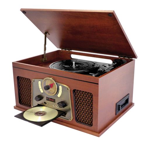 Non Communiqué Chaîne Hifi Inovalley Retro10e-Bth-N Vinyle Avec Fonction Encoding, Bluetooth, Cd, K7 Audio, Fm, Usb