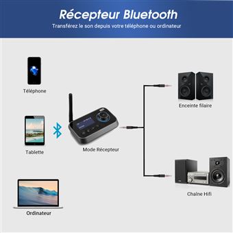 Récepteur Bluetooth sans fil M38 avec amplificateur 2x5W - Otronic