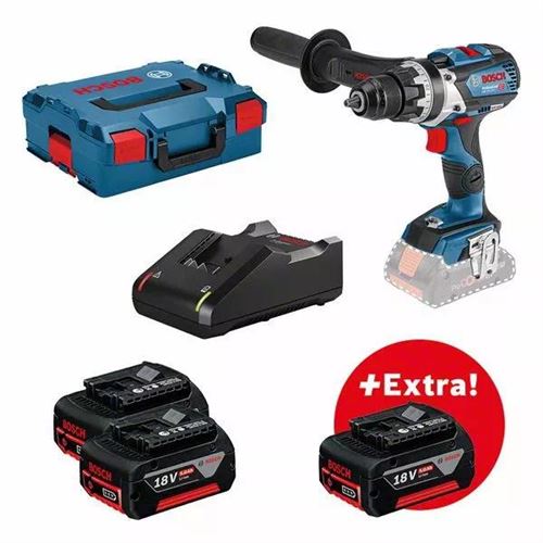 Perceuse visseuse GSR 18V-110 C + 3 x 5.0Ah + chargeur GAL 18V-40 + L-Boxx BOSCH - 0615990L8F