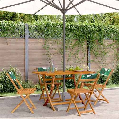 Vidaxl Vert Chaises Pliables De Jardin Lot De 4 - Image 2