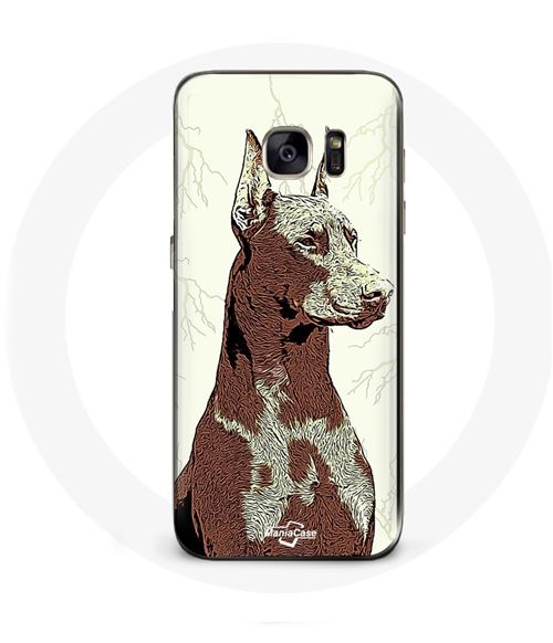 Coque pour Samsung Galaxy S6 Doberman Race de chiens Maniacase