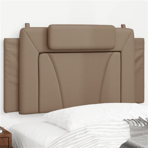 vidaXL Coussin de tête de lit cappuccino 100 cm similicuir