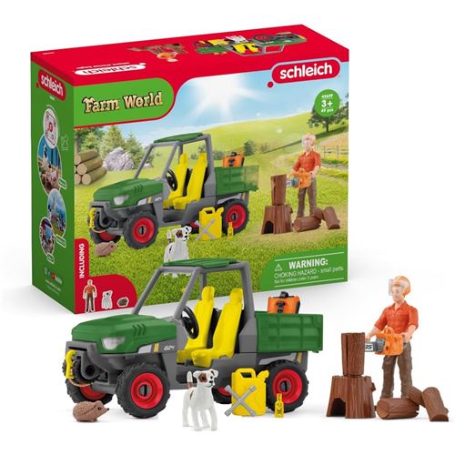 Schleich - Farm World - Garde forestier avec véhicule - Image 3