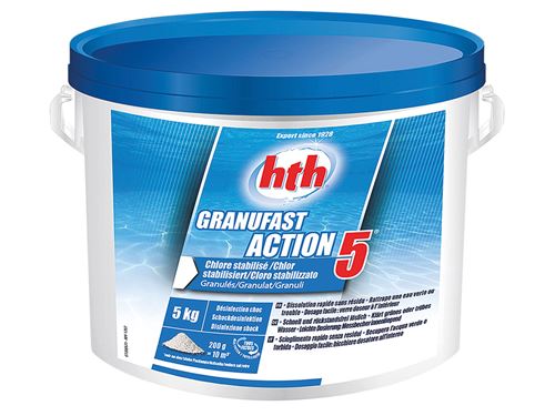 Chlore choc multifonction Granufast 5 actions 5 kg - HTH