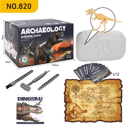 Excavation kit jouets fossile scientifique educatifs cadeau anniversaire pour enfant garçon fille - Tyrannosaure820
