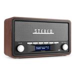Audizio Genua Radio DAB Bluetooth 5.0 - Noyer, Écran Couleur 2,8, Deux Audizio Genua Radio DAB Bluetooth 5.0 - Noyer, Écran Couleur 2,8, Deux