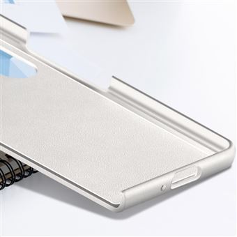 Coque en silicone avec lanière pour Samsung Galaxy Z Fold 4 Blanc