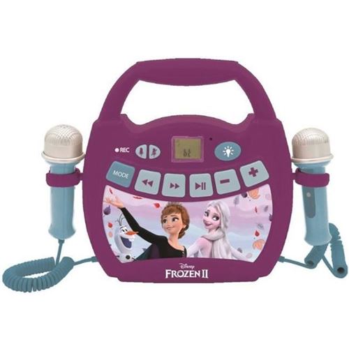 Non Communiqué Violet La Reine Des Neiges - Enceinte Bluetooth - Effets Lumineux, Micros Et Batterie Rechargeable