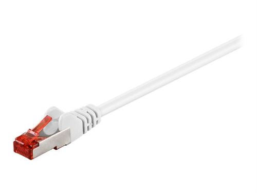 goobay - Netwerkkabel - RJ-45 (M) naar RJ-45 (M) - 3 m - SFTP, PiMF - CAT 6 - gevormd - wit