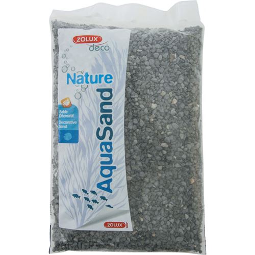Sol décoratif. 1-4 mm, naturel basalte noir. AquaSand . 1 kg. pour aquarium. - zolux - ZO-346407