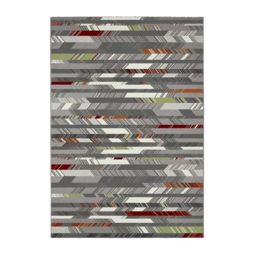 MADRID Tapis style contemporain 120X170 cm Argent