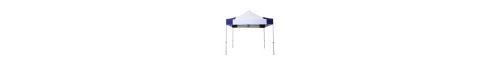 Barnum pliant 3x3m Alu 40 polyester 300g/m² pelliculé PVC Coloris Bleu Azur Coloris Bleu et blanc