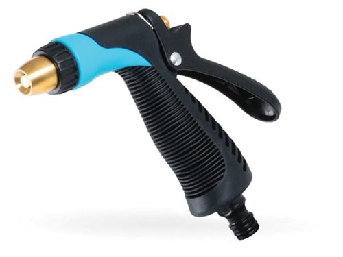 Pistolet d'arrosage Max, en m&eacute;tal et en plastique, verrouillage