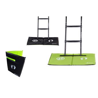 Kangui   Tapis de sol universel pour trampoline   Réversible noir ou vert - 1