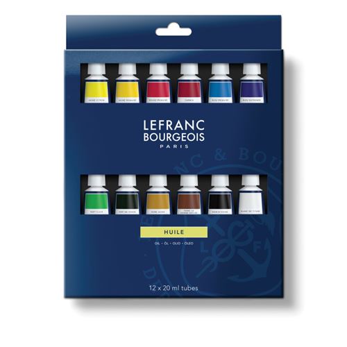 Set de peinture à l'huile - 12 tubes - Lefranc & Bourgeois
