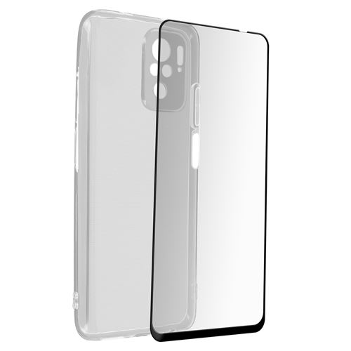 Coque et étui téléphone mobile VISIODIRECT Coque de protection souple  silicone transparente + Verre trempé pour Xiaomi Redmi Note 12 Pro 4G 6.67  - 