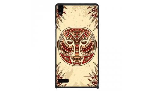 Coque rigide pour Huawei Ascend P6 avec impression Motifs masque africain