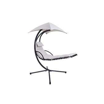 Transat Suspendu Moheli En Metal Gris Clair Mobilier De Jardin Achat Prix Fnac