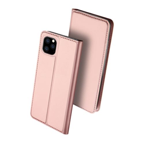 Coque en cuir avec fente pour Apple iPhone 11 Pro 5.8 - Or rose
