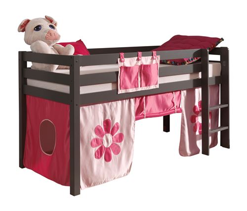 Paris Prix - Tente Textile Pour Lit pino Flower Rose