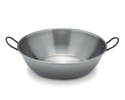 Plat à paella en acier poli 55cm - 0455 VAELLO CAMPOS