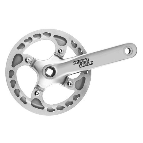 Sturmey Archer FCS722 SINGLE Track Manivelle 170mm Argent