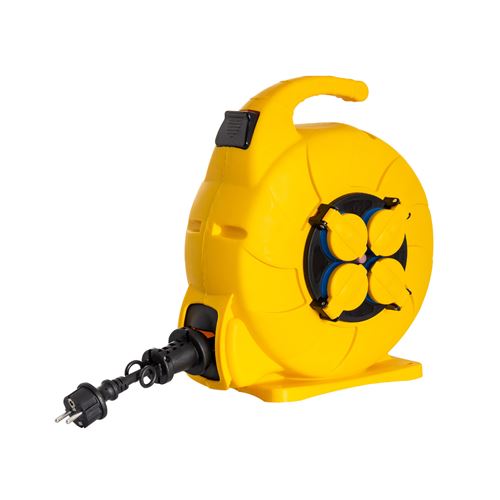 TechBrey Enrouleur Automatique 15m IP44 Jaune