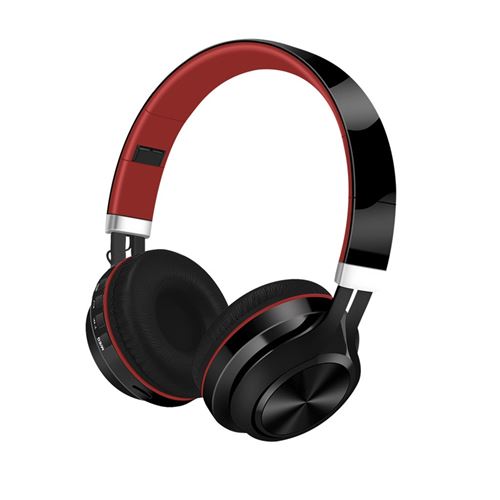 GENERIQUE - Casque Audio 940 - Bluetooth - Sans Fil - Rouge - Image 2