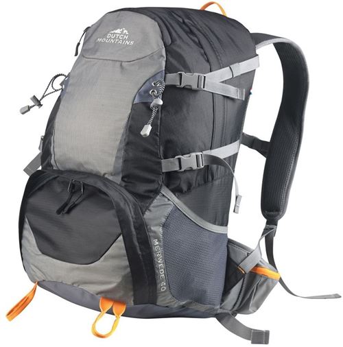 Dutch Mountains sac à dos Merwede 40 avec housse de pluie 40 litres noir