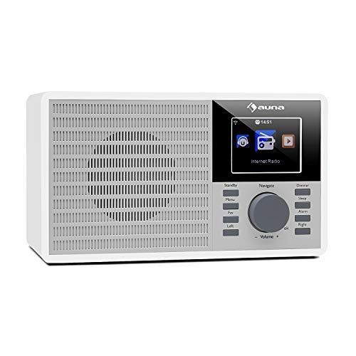 auna IR-160 Radio Internet avec WiFi Port USB Compatible MP3/WMA Entrée AUX Streaming réseau Écran TFT 2.8 Enceinte intég