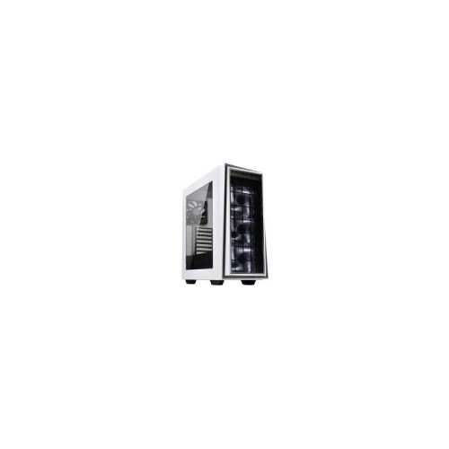Boitier silverstone sst-rl06ws-pro redline blanc /argent