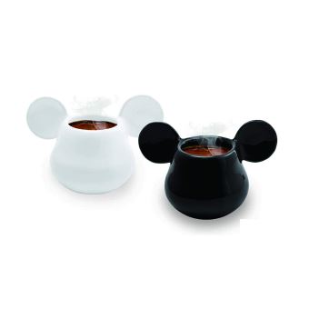 Joy Toy 62128 Tasse en céramique 3D Motif Mickey Mouse Noir + Blanc 13X8X8 cm