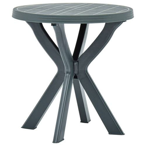 vidaXL - Table de bistro - Ø70 cm - Blanc - Image 3