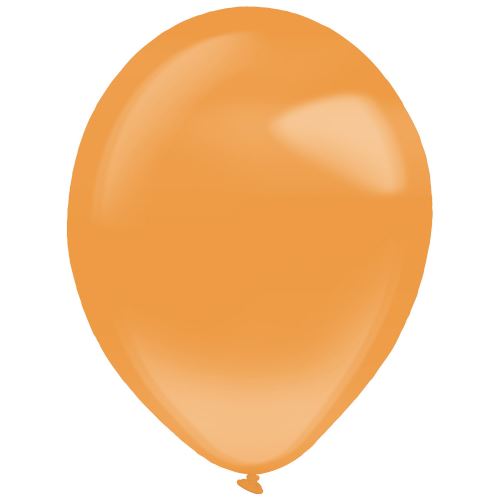 Amscan ballons cristal clair 35 cm latex orange 50 pièces
